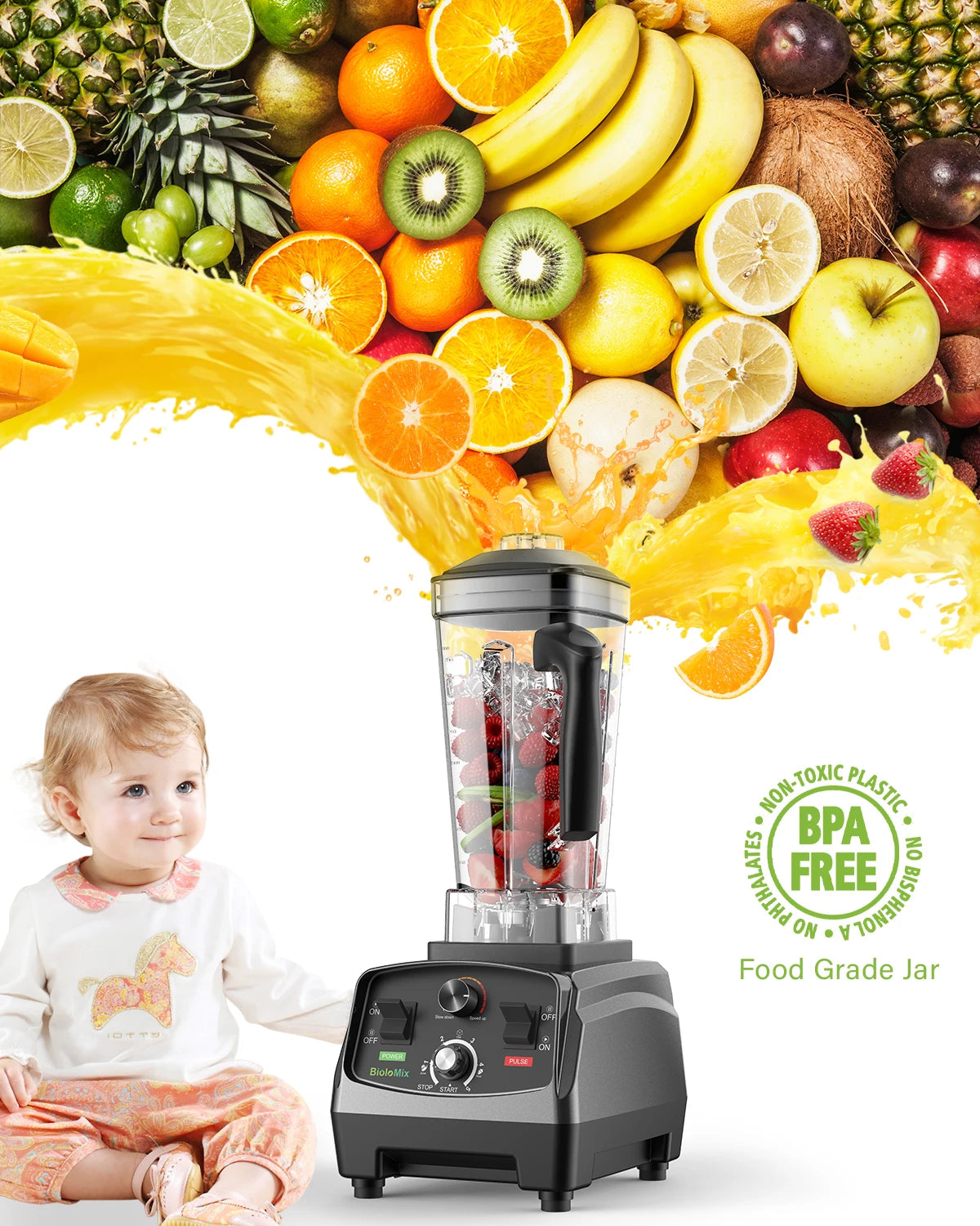 MixZen 2200W Commercial Power Blender