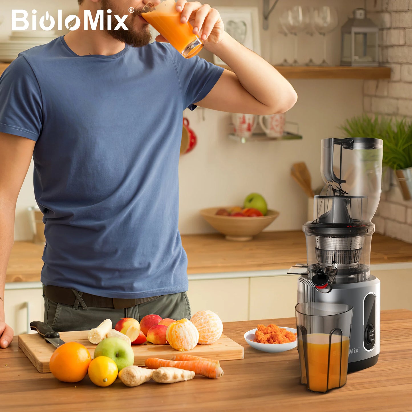 MixZen Cold Press Slow Juicer 200W