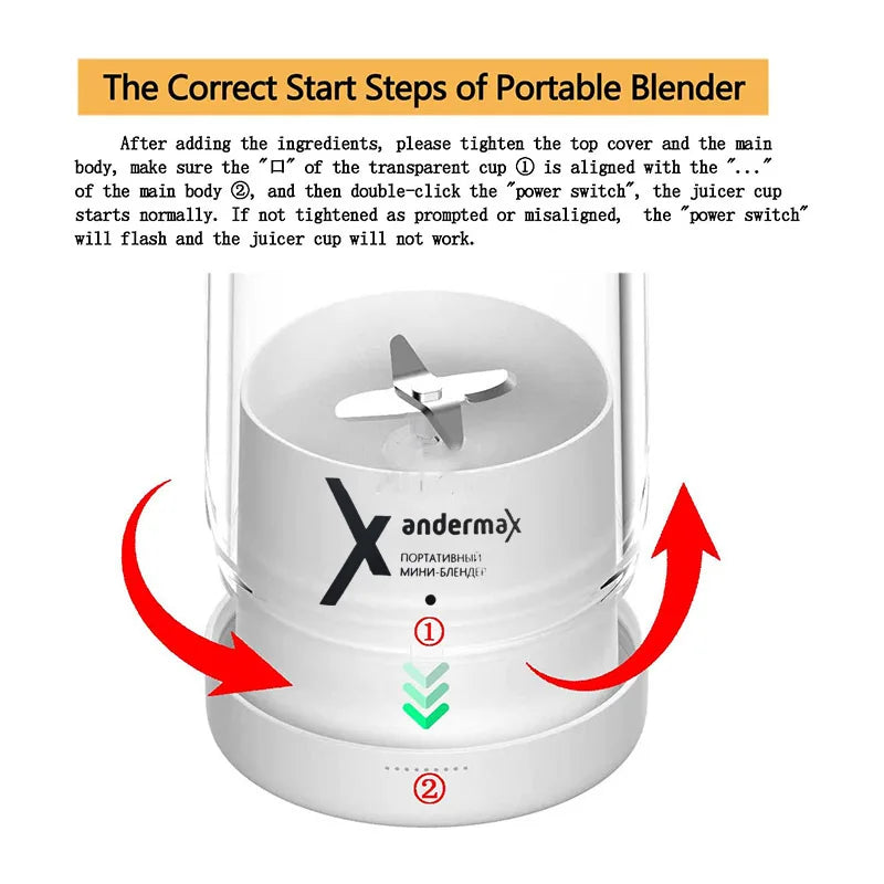 MixZen Portable Fruit Blender 350ml